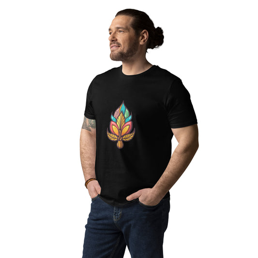 Unisex Retro Stylized Acorn Organic Cotton T-shirt