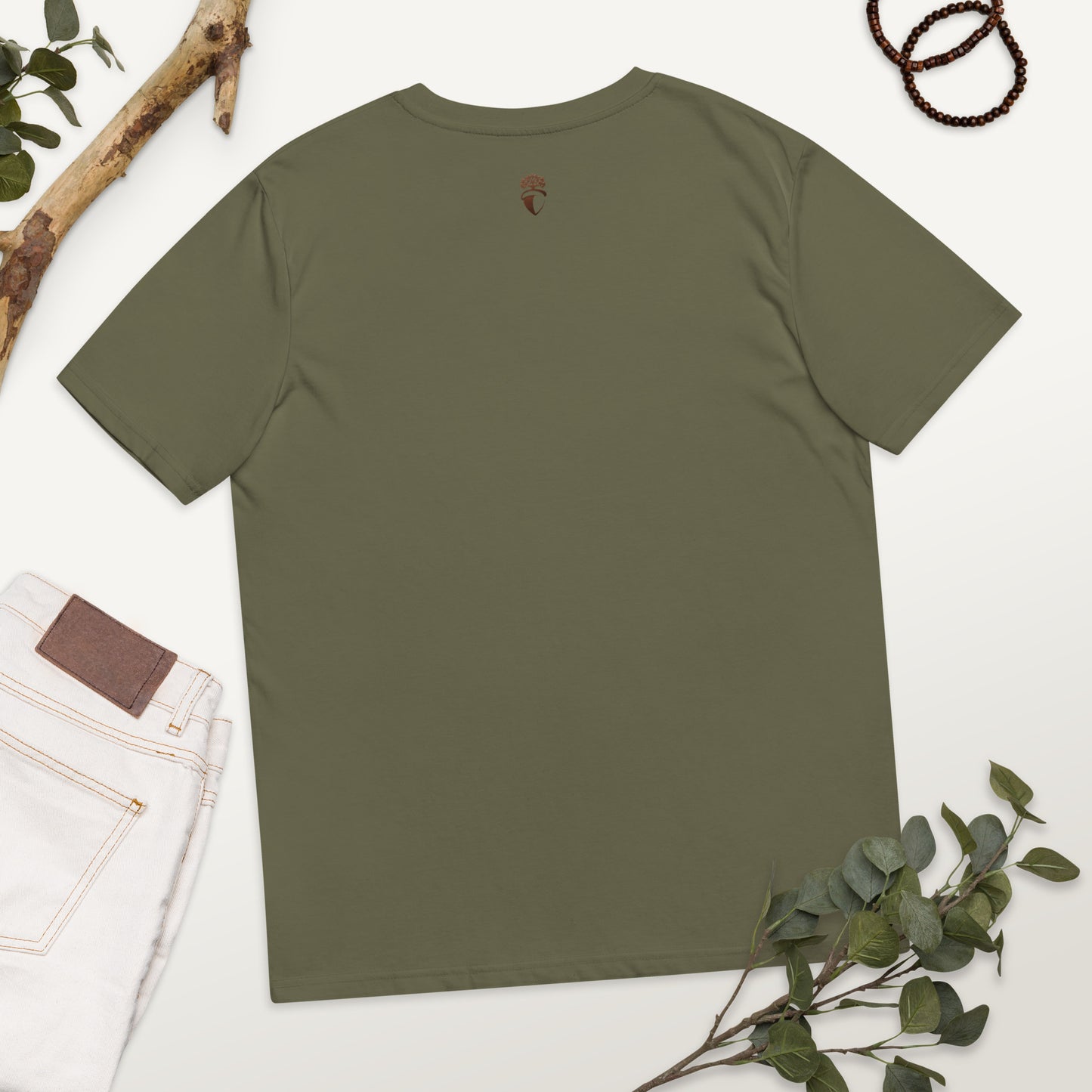 Unisex Futuristic Acorn Organic Cotton T-shirt