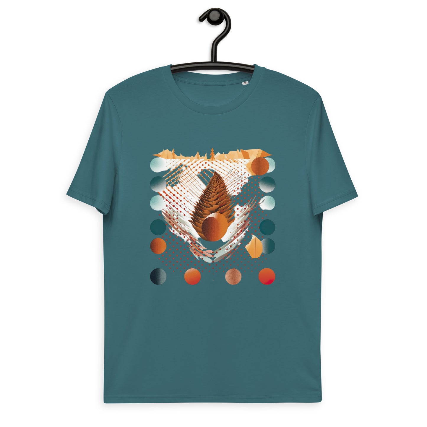 Unisex Abstract Acorn Organic Cotton T-shirt