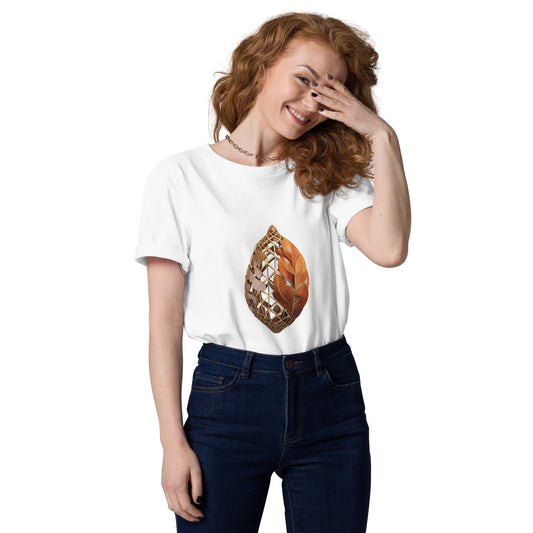 Unisex Abstract Acorn Organic Cotton T-shirt