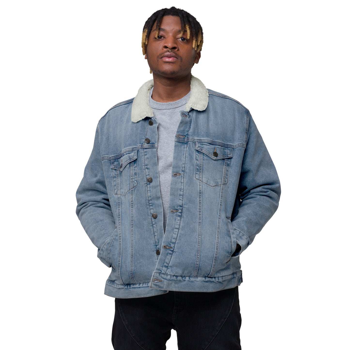 Unisex Acorn YWWP Denim Sherpa Jacket